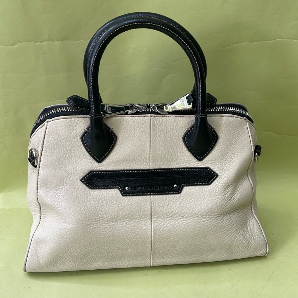 Vintage multicolored Aimee Kestenberg pebbled leather bag